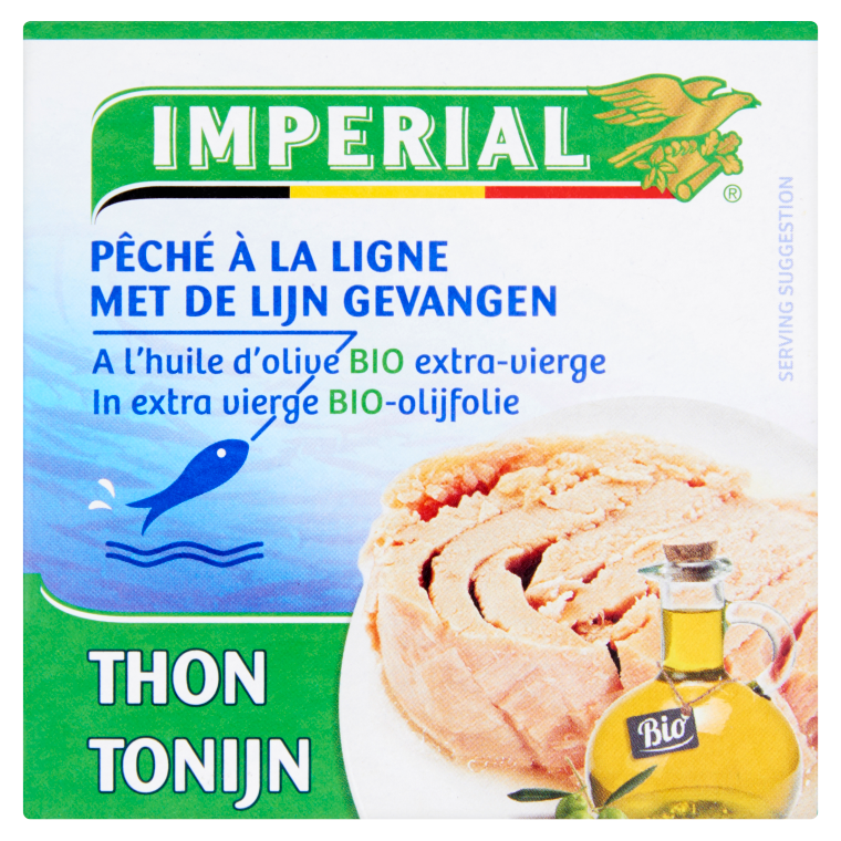 Tonijn gevangen met de lijn in extra vierge BIO-olijfolie