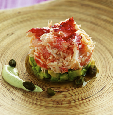 Tartare de King crabe à l’avocat